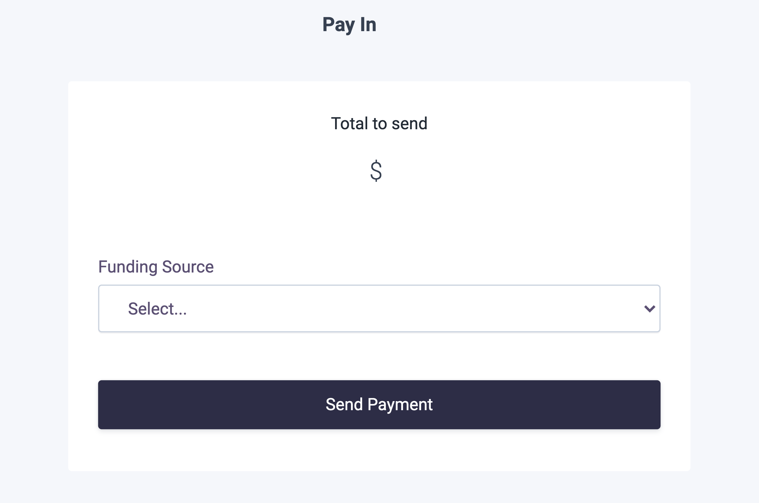 Pay In Drop-in Component